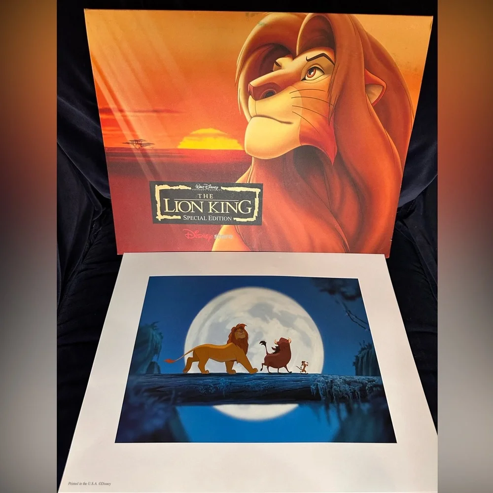 The Lion King Special Edition Posters w/set of 4 pictures. Excellent Condition